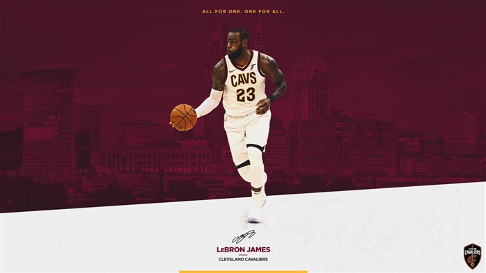 Papel de Parede dos Jogadores da Temporada Cleveland Cavaliers 2017-2018 Visualizações:32777