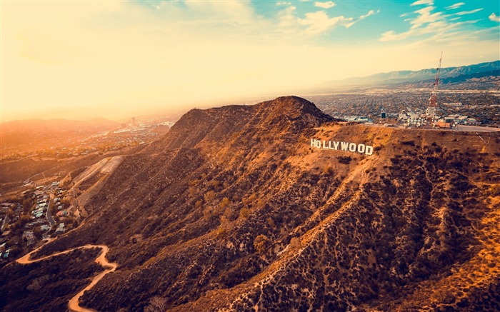 Los Angeles hollywood mountains Scenery fondo de pantalla HD Vistas:16192