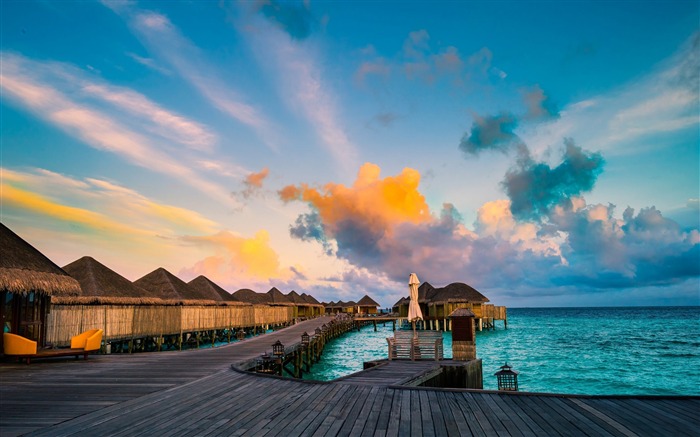 Maldives Luxury Resort Photo HD Wallpaper Visualizações:10241