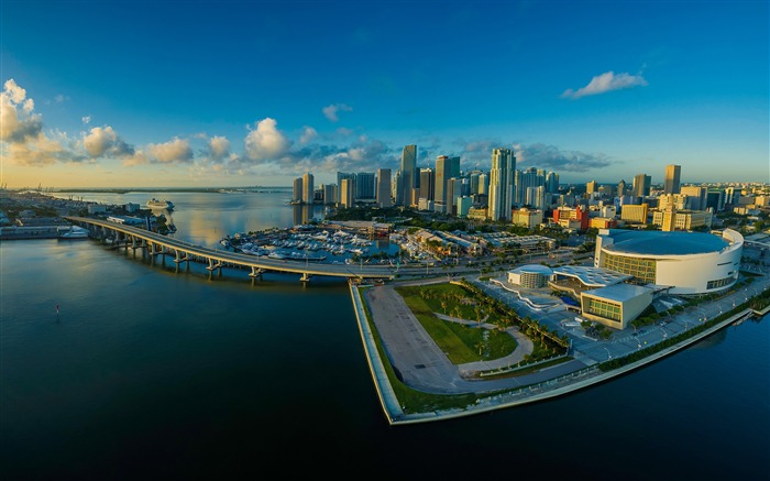 Panorama miami florida bay HD papel de parede Visualizações:13916