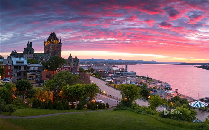 Que Panorama de Old Quebec City 2017 Bing Wallpaper Visualizações:18543