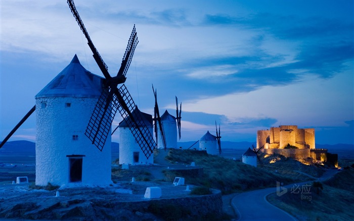 Spain Castilla-La Mancha Windmills in Consuegra 2017 Bing Wallpaper Views:12722 Date:2017/11/9 7:24:24