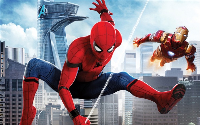 Spider Man Homecoming Iron Man 2017 Films Fond d'écran HD Vues:23278