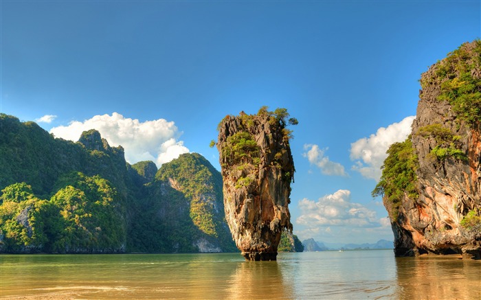 Îles de la Thaïlande océan montagnes rochers 2017 Fond d'écran HD Vues:15040