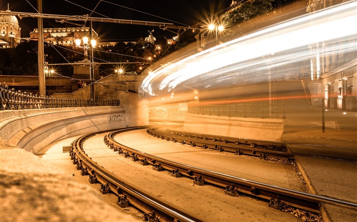 Tram corner turn tunnel HD papel de parede Visualizações:6913