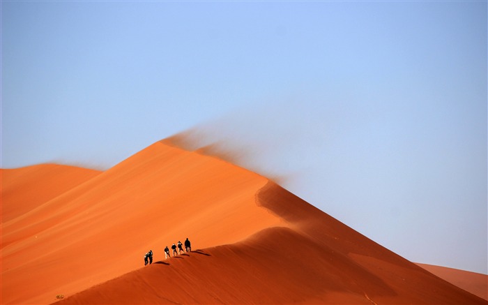 Aride, désert, dune, bleu, ciel, horizon Vues:8795