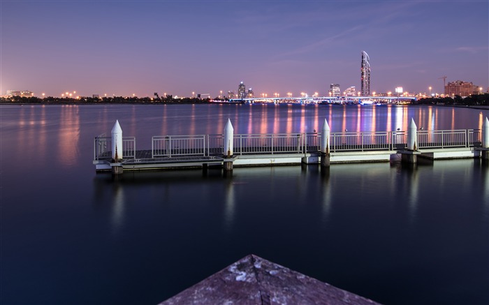 Pont,bâtiments,soirée,port,photographie,4K,HD Vues:8366