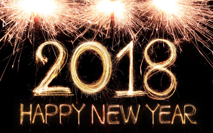 2018 Happy New Year 4K HD Wallpaper Views:22151