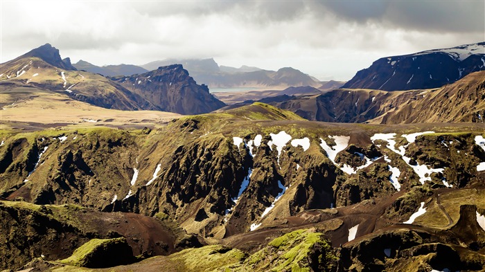 Islande, été, plateau, fondre, neige, 4k, Paysage, Paysage Vues:8607