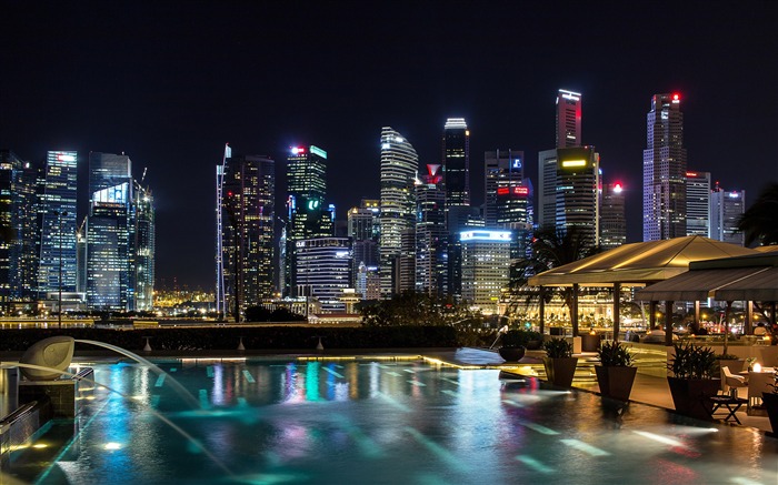 Singapore night skyscrapers photography 4K HD Views:14787 Date:2017/12/6 4:11:43