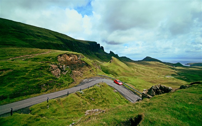 Vert, montagne, route, nature, paysage Vues:9447