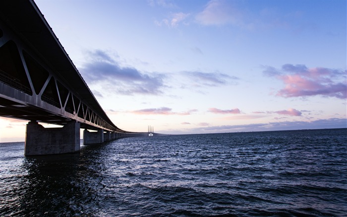 海、鉄橋、自然、風景 ブラウズ:8421