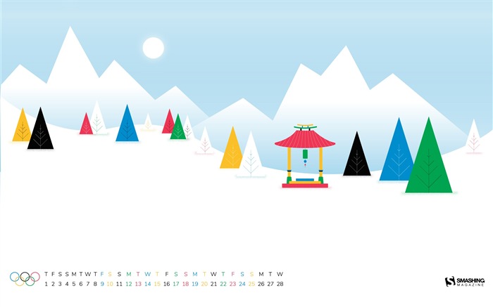 Jogos Olímpicos de Inverno, Fevereiro de 2018, calendários Visualizações:6960