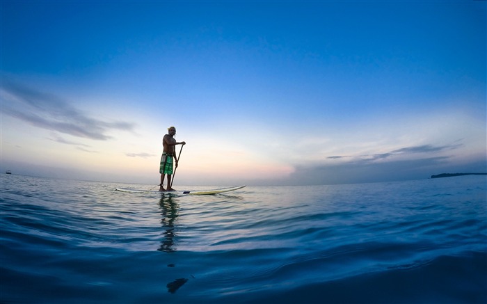 Stand up paddle horizon de l'océan Vues:11918