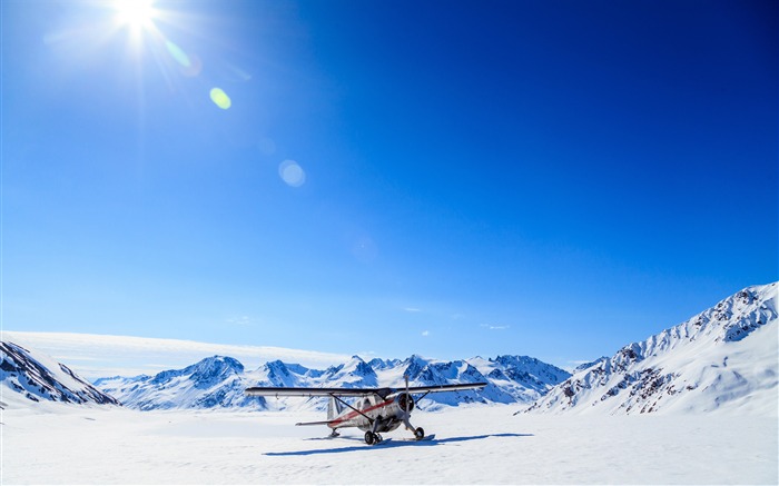 Neve, Montanha, Montanha, Avião, Sol Visualizações:8218