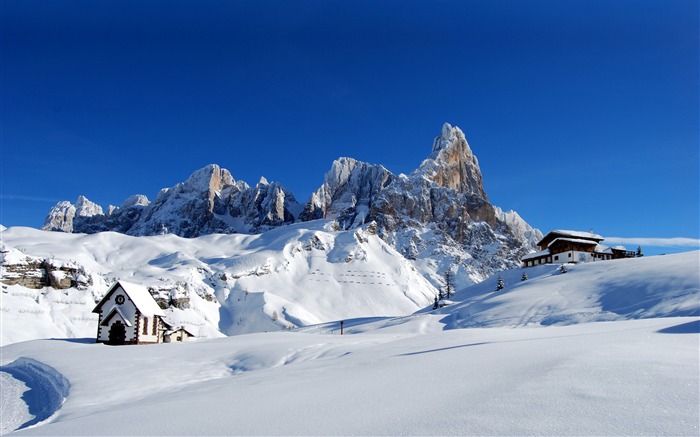 Inverno, viajar, nevado, montanhas, estância de esqui Visualizações:9518