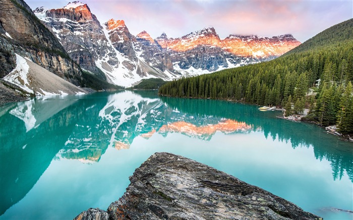 Canadá, banff, nacional, parque, floresta, lago Visualizações:17131