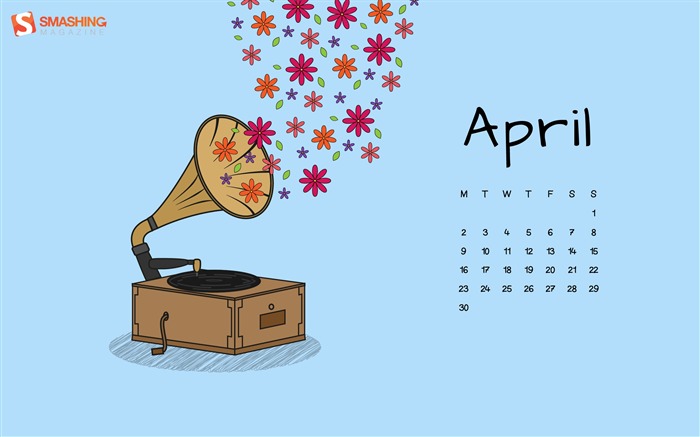 Sounds like spring April 2018 Calendars Views:9056 Date:2018/3/31 7:38:26