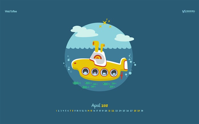 Yellow submarine April 2018 Calendars Views:11383 Date:2018/3/31 7:29:06