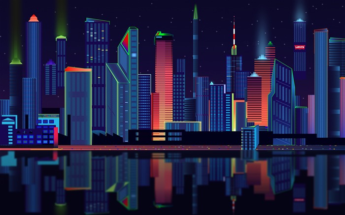 Ciudad, vector, panorama, diseño abstracto Vistas:17084