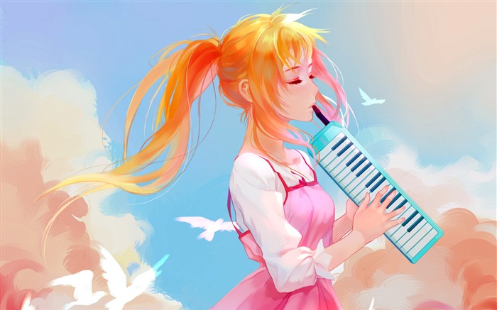 Cute Girl Electronic piano performance Views:9553 Date:2018/4/14 23:01:19