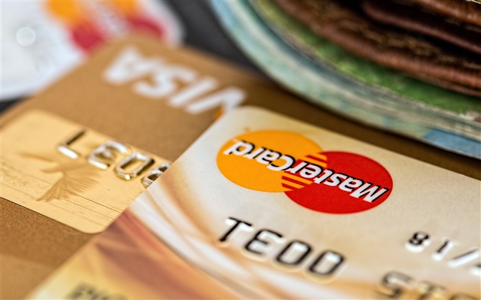 Mastercard, VISA, tarjeta de crédito, primer plano Vistas:9754