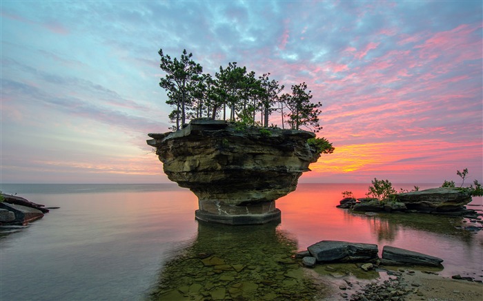 American Coast Strange Stones Sunset Scenery Views:12966 Date:2018/5/9 8:45:56