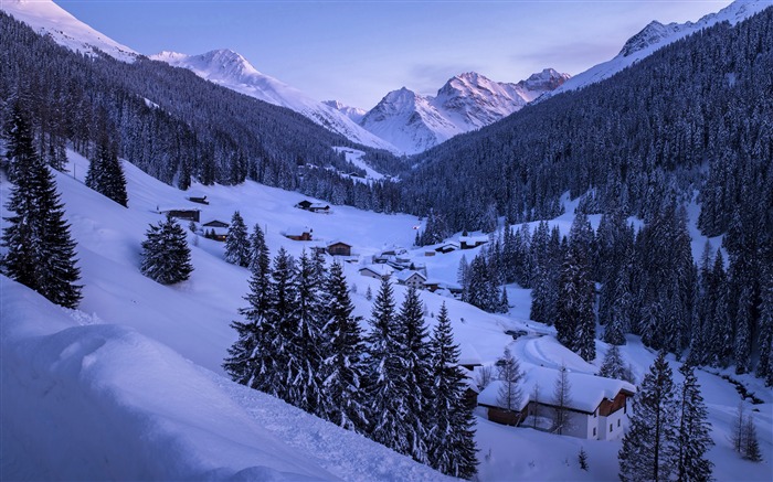 Jungle, Village, Hiver, Montagnes de neige Vues:11533