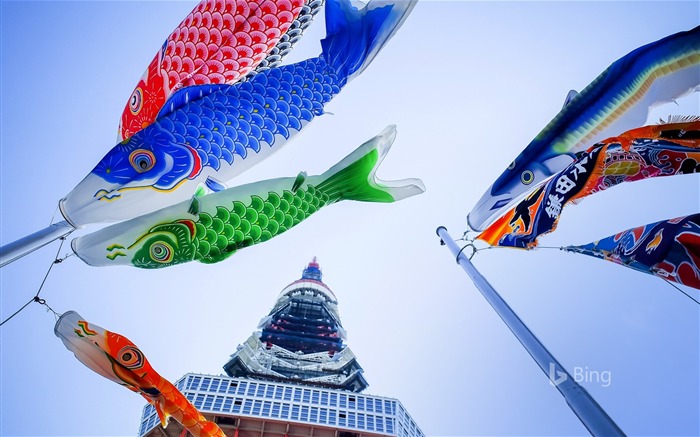 Koinobori and Tokyo Tower Tokyo Minato-ku 2018 Bing Views:9599 Date:2018/5/16 10:04:36