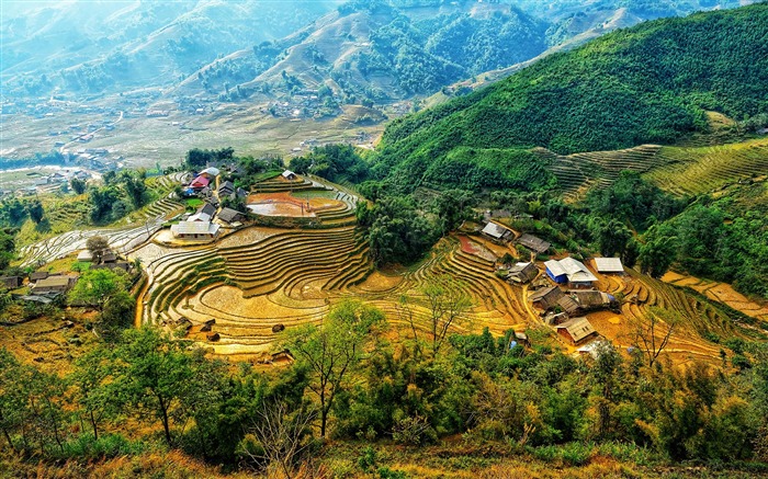 越南，丛林，村庄，梯田，景观 浏览:14831