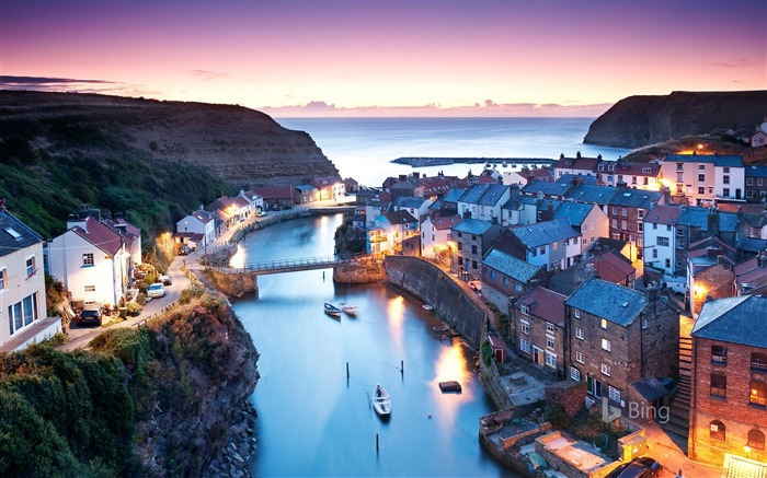 Angleterre, york nord, staithes, village, 2018, Bing Vues:10157