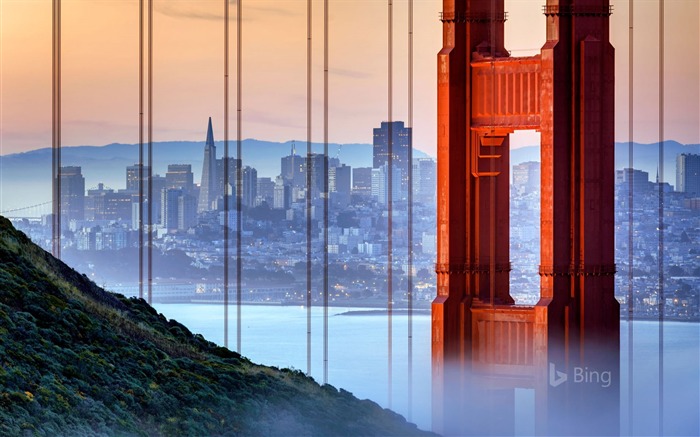 San Francisco, Golden Gate Bridge, 2018, Bing Vues:7825