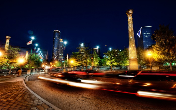 Atlanta City Road Night Light Long exposure Views:8952 Date:2018/7/7 9:50:24