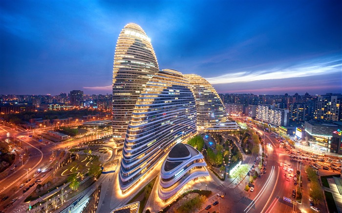 Beijing, China, CBD, Edificio creativo, Wangjing SOHO Vistas:17740