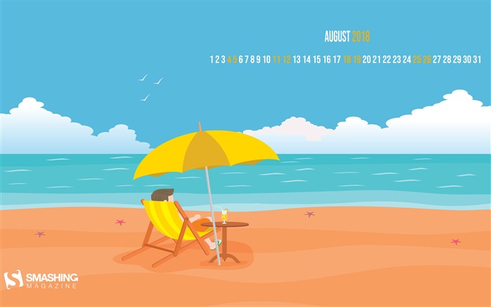 August 2018 Calendars Theme HD Desktop Views:16100