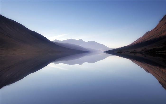 Lago, Etive, tranquilidade, lago, névoa, montanhas Visualizações:9854