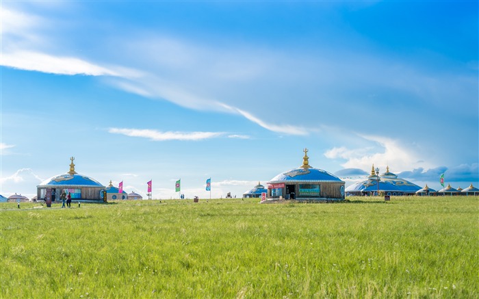 China, Mongolia interior, pastizales, turismo, cielo azul Vistas:10955