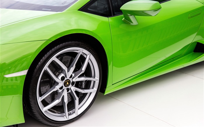 Fresco, verde, série, Lamborghini, roda, close up Visualizações:5646