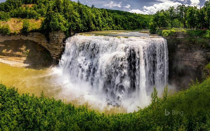 Nova Iorque, quedas, parque estadual de Letchworth, 2018, Bing Visualizações:7771