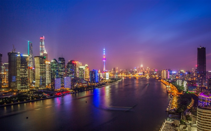 Shanghai Huangpu River Lujiazui Night view Views:13191 Date:2018/8/18 10:50:42