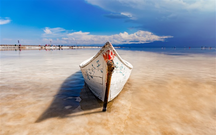 Été, océan, plage, nager, bateau, ciel bleu Vues:6439