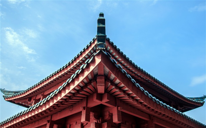 Hangzhou, West Lake, Cuiguang Pavilhão, céu azul Visualizações:6485