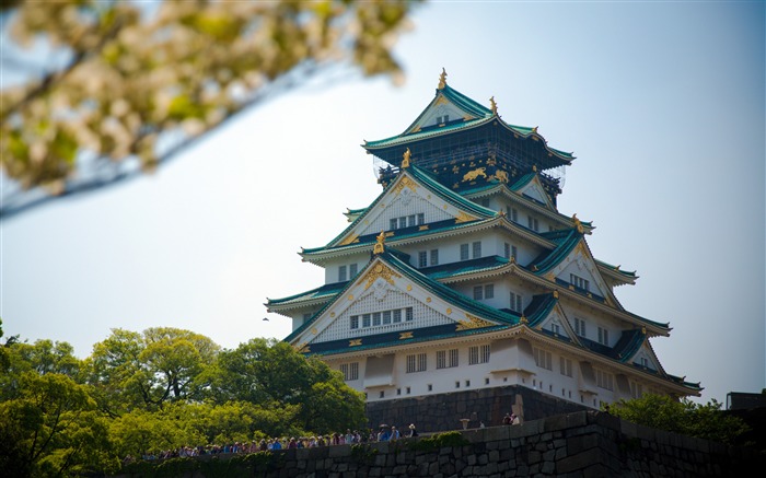 日本，大阪，城堡塔，建筑，照片 浏览:10593