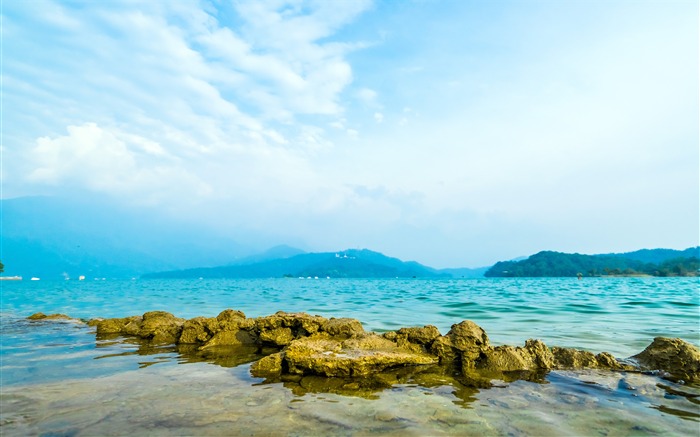 Taiwán, Sun Moon Lake, Rock, Blue Sky Baiyun Vistas:10800