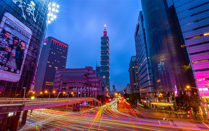 台湾，台北101大楼，夜景，照明 浏览:17229