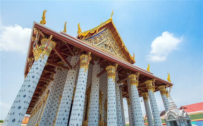 Tailândia, templo branco, movimentado, fotografia Visualizações:6878