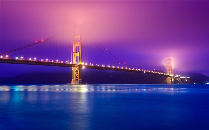 California San Francisco Golden Gate Bridge Night Views:8947 Date:2018/10/22 6:01:32