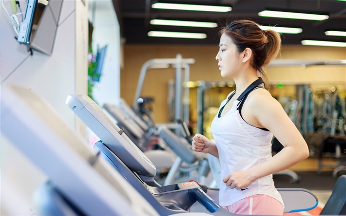 Chine, joli modèle, indoor, fitness, course à pied Vues:9430