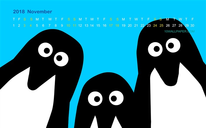 Pingüino lindo, octubre de 2018, calendarios Vistas:4862