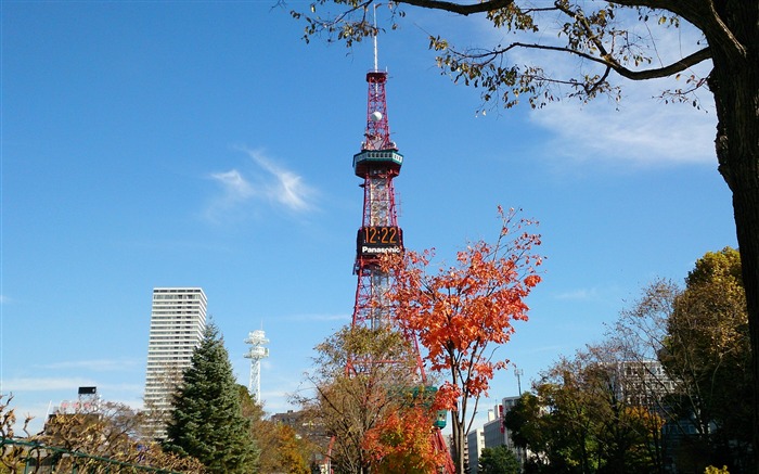 日本，札幌，藍天，廣播電視塔 查看次數:8268